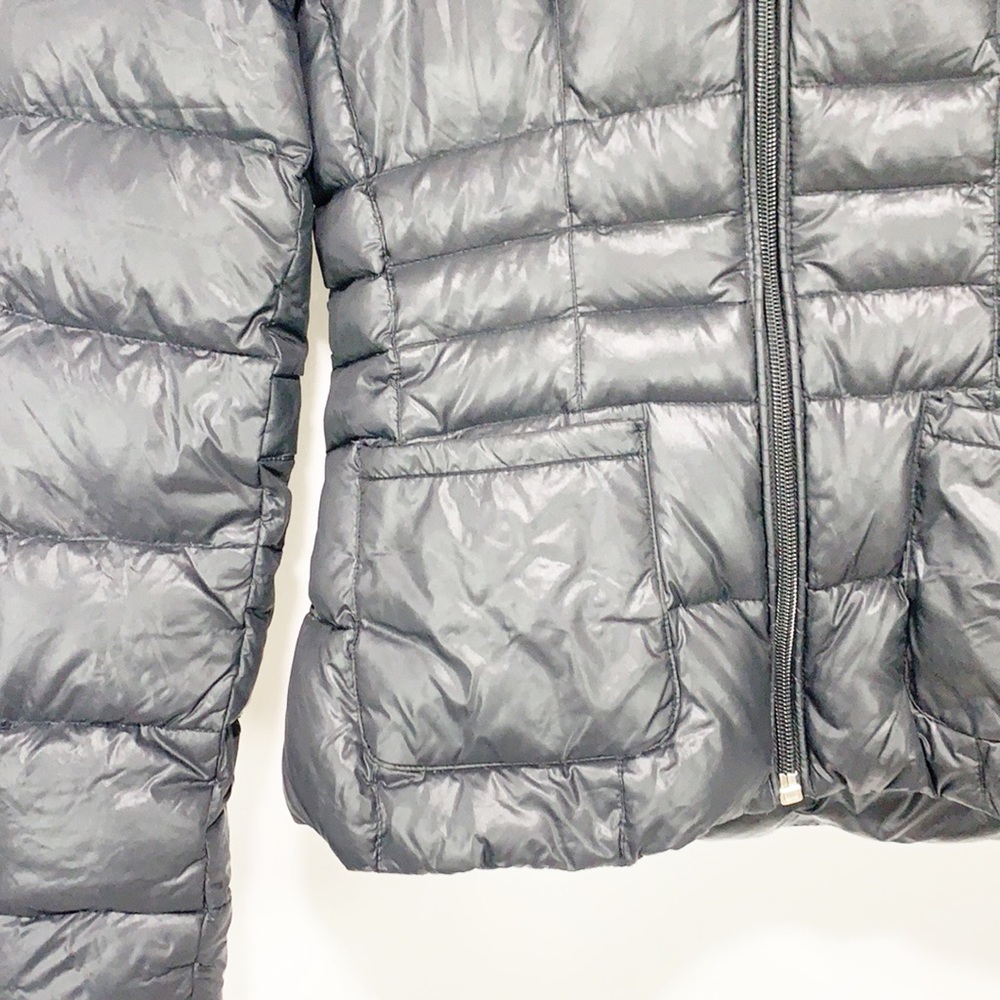 Timberland Black Down Hooded Jacket Medium - Picture 4 of 10
